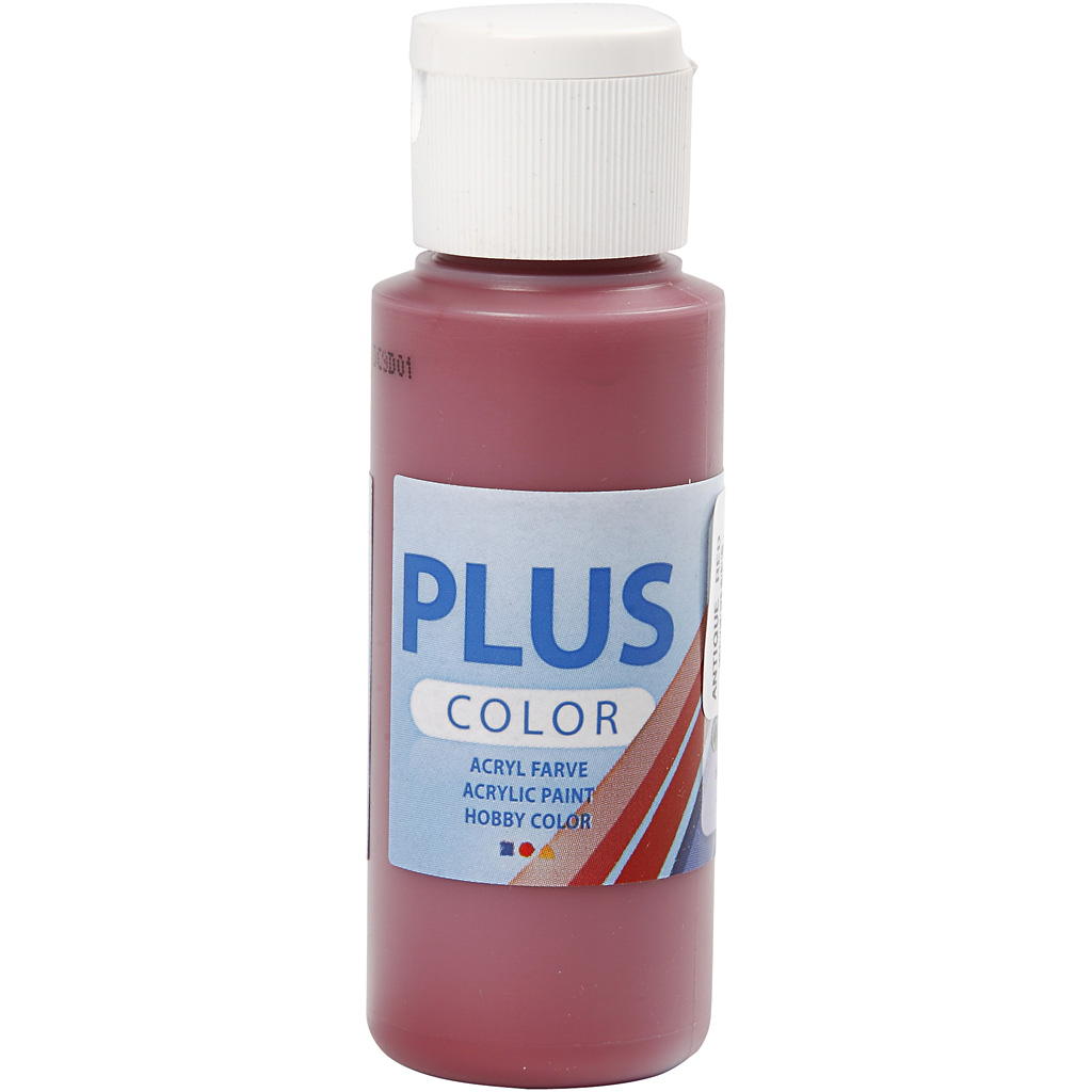 Plus Color Hobbymaling - Gammel Rød - 60 Ml
