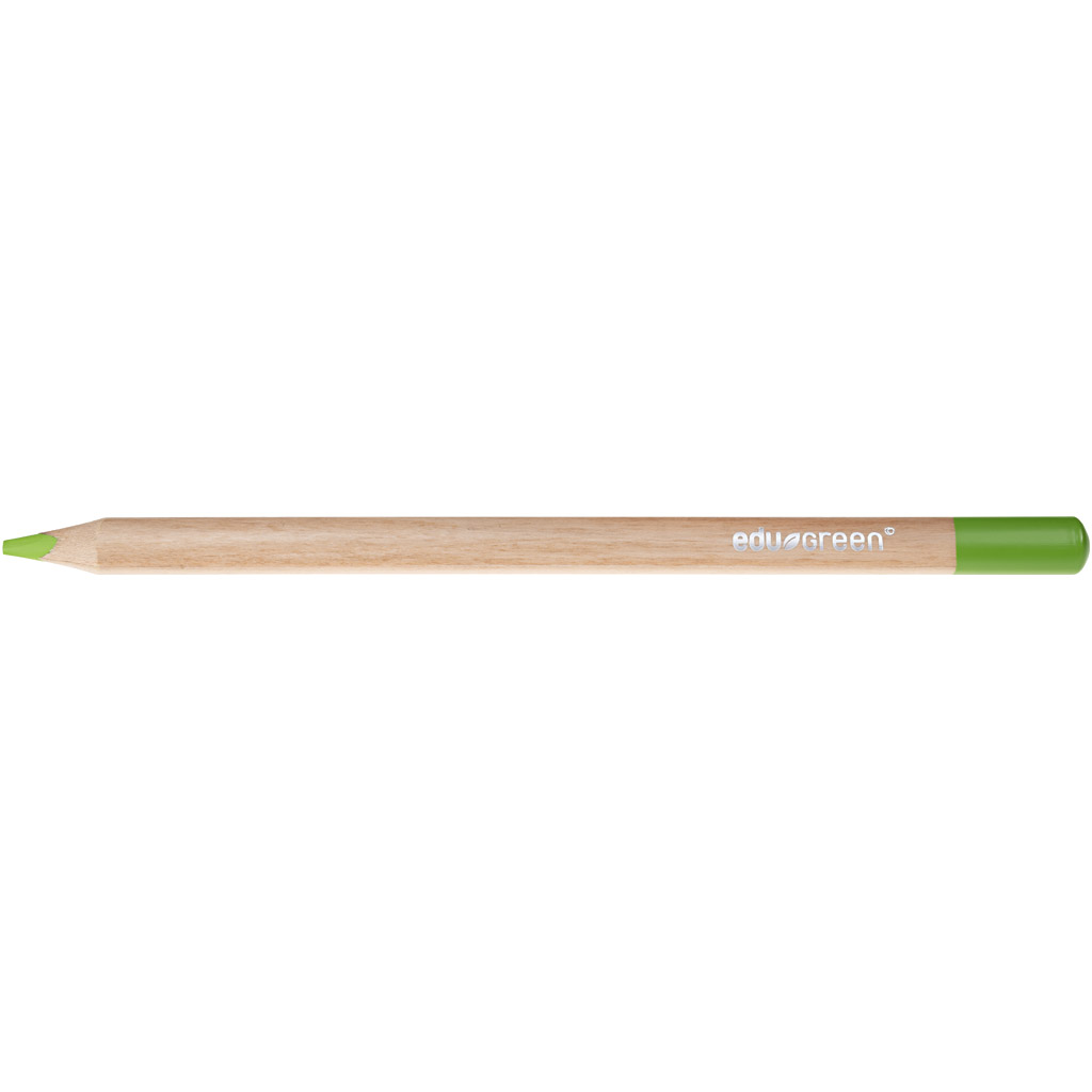 Edugreen Jumbo kleurpotloden, vulling 5 mm, lichtgroen, 10 stuk/ 1 doos