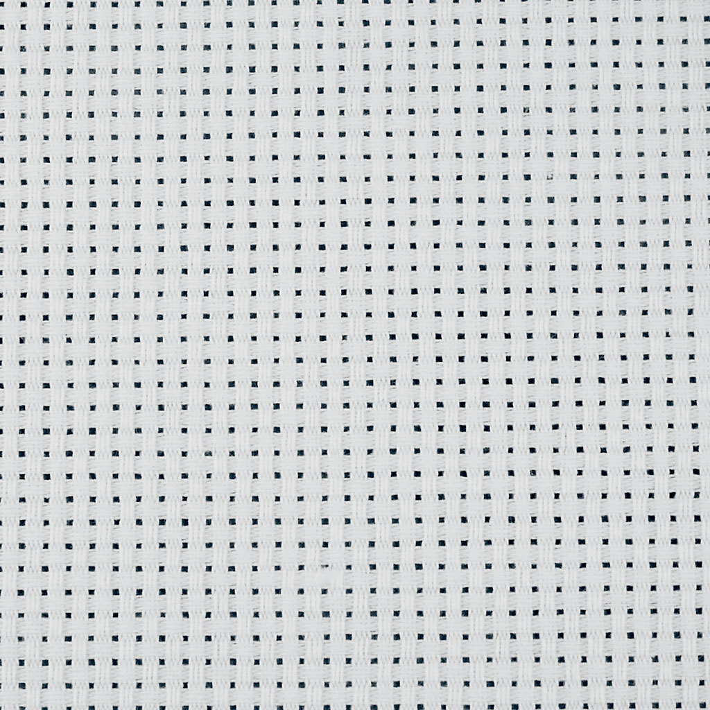 Aida, B: 150 cm, 43 vierkanten per 10 cm, wit, 3 m/ 1 stuk
