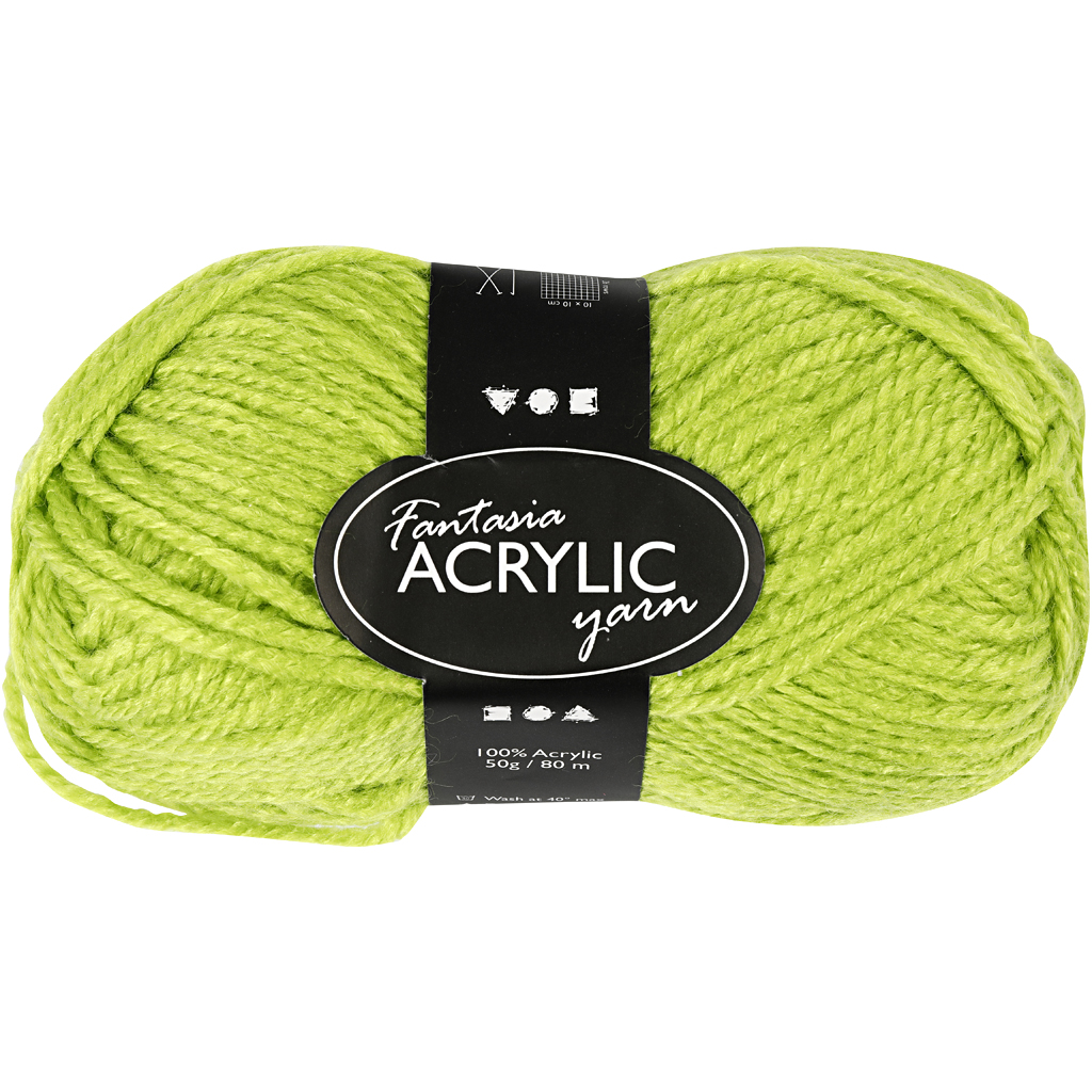 Creotime Fantasia Acryl Garen Lime 80 M 50 G