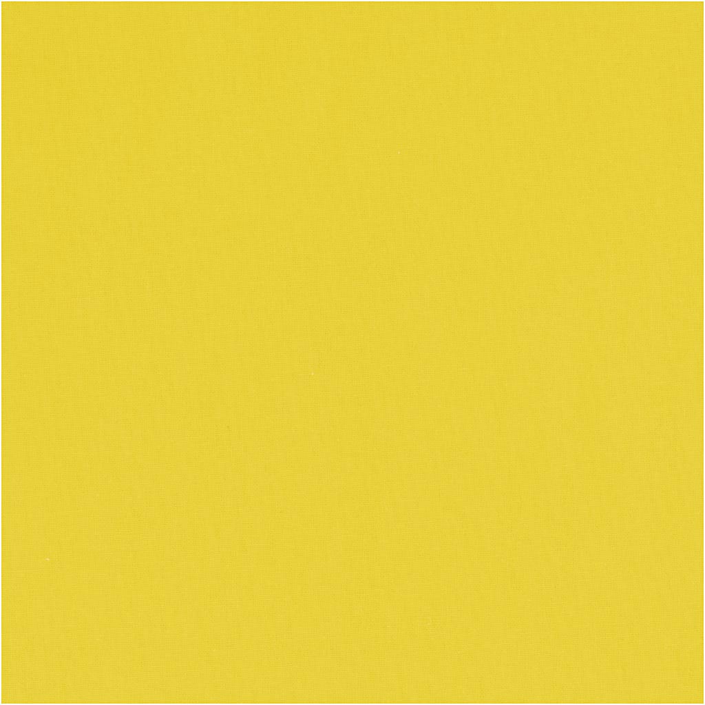 Stof, B: 145 cm, 140 gr, geel, 10 m/ 1 rol