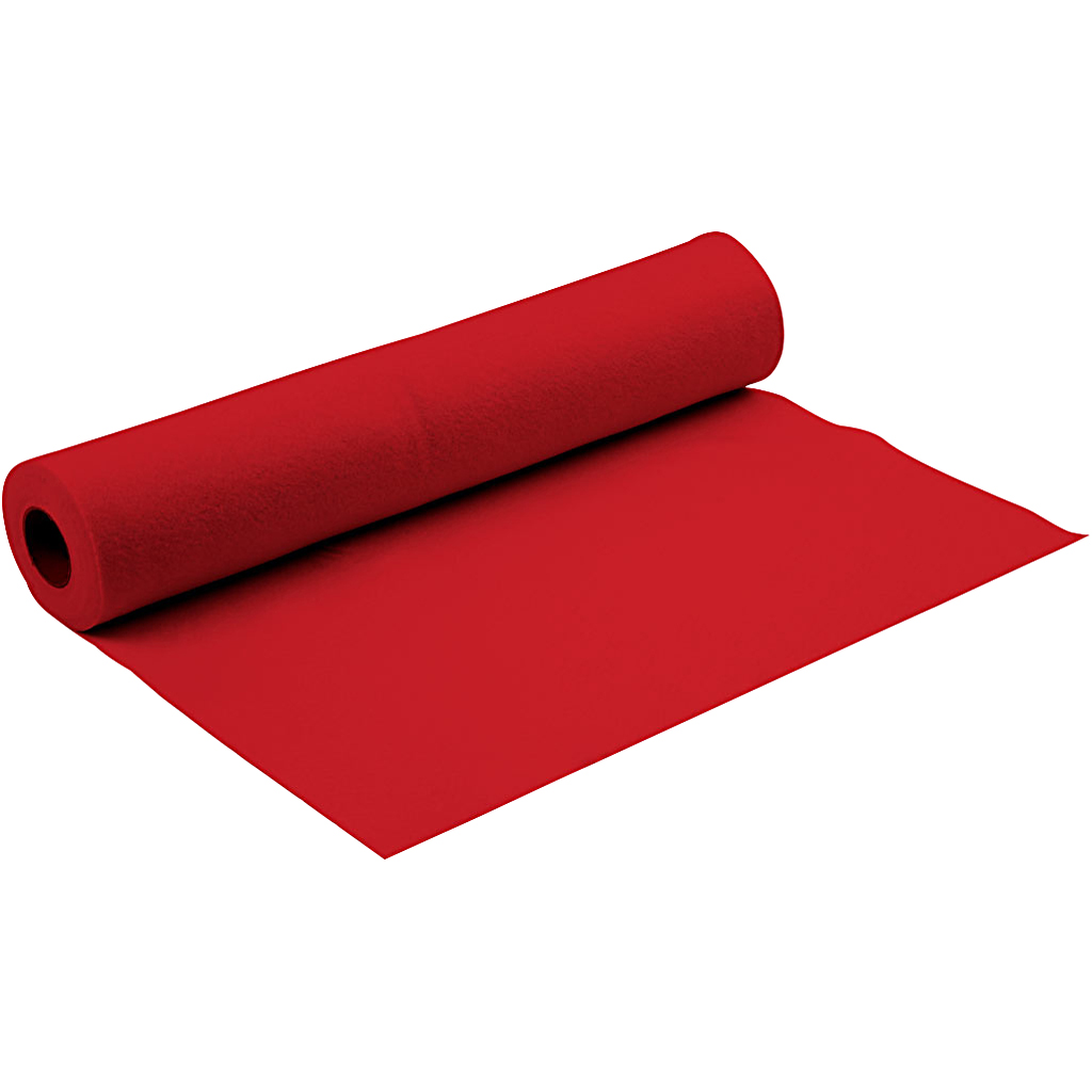 Hobbyvilt, B: 90 cm, dikte 1,5 mm, rood, 5 m/ 1 rol