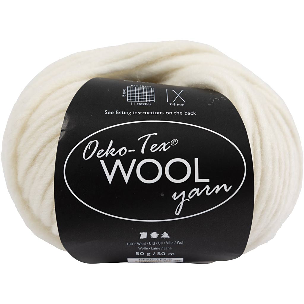 Wolgarens, L: 50 m, off white, 50 gr/ 1 bol