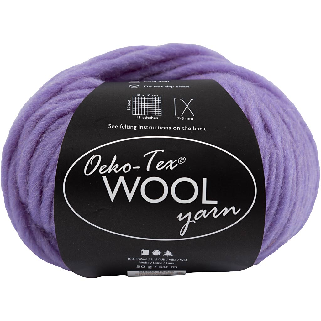Wolgarens, L: 50 m, paars, 50 gr/ 1 bol