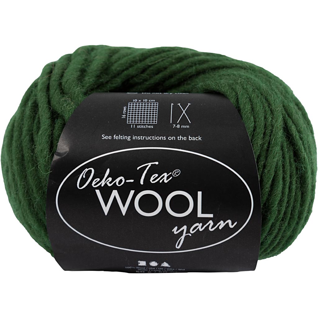 Wolgarens, L: 50 m, groen, 50 gr/ 1 bol