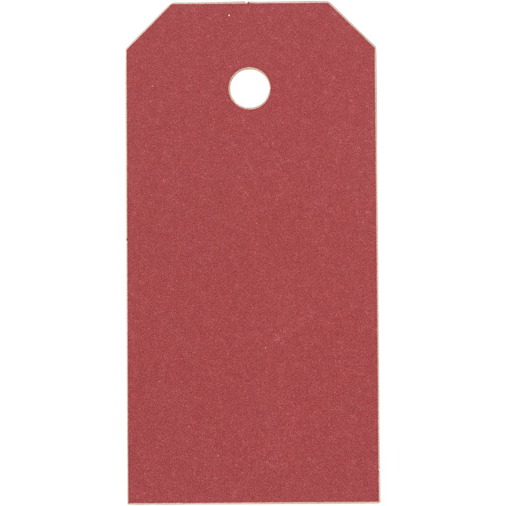 Manilamærker, str. 4x8 cm, 250 g, rød, 20 stk./ 1 pk.