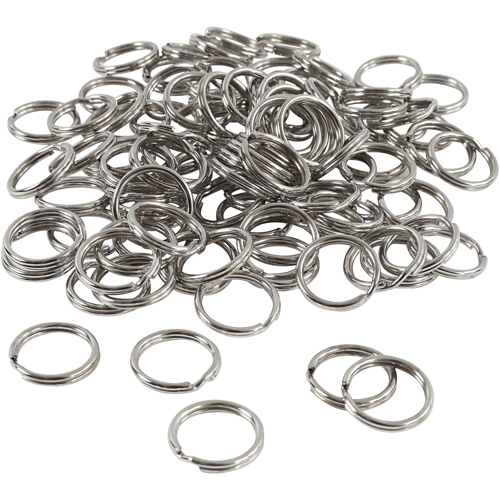 Sleutelhangers, d 15 mm, 100 stuk/ 1 doos