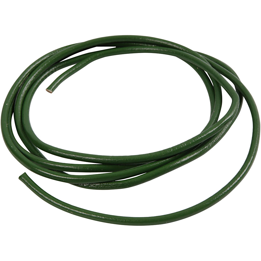 Leerkoord, dikte 4 mm, groen, 2 m/ 1 doos