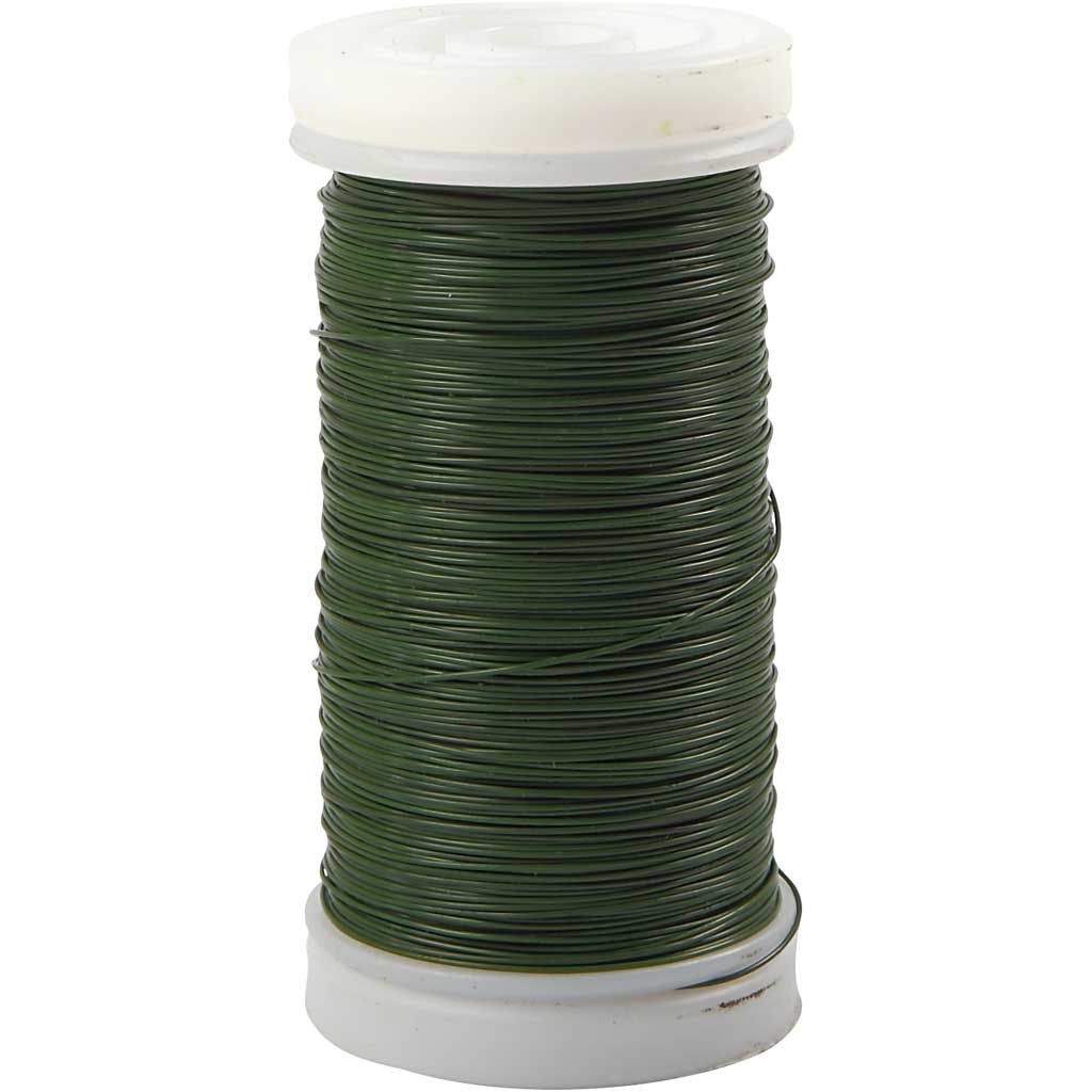 Bloemendraad, dikte 0,31 mm, 100 gr, groen, 160 m/ 1 rol