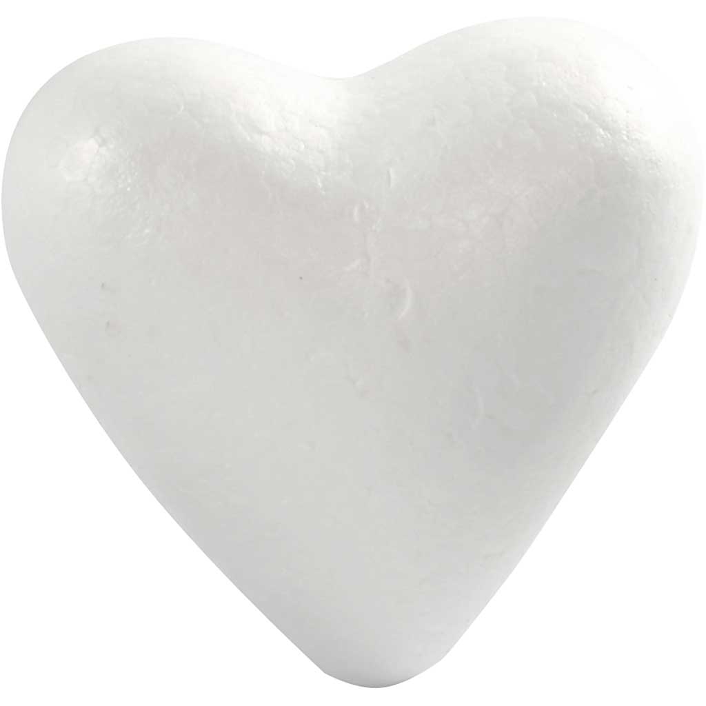 Harten, H: 11 cm, wit, 25 stuk/ 1 doos