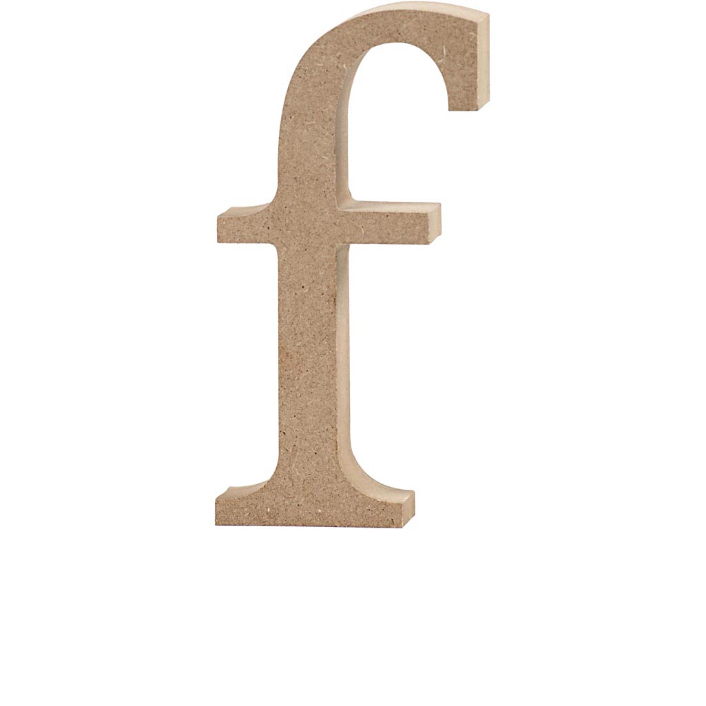 Creative Letter F Mdf 13 Cm