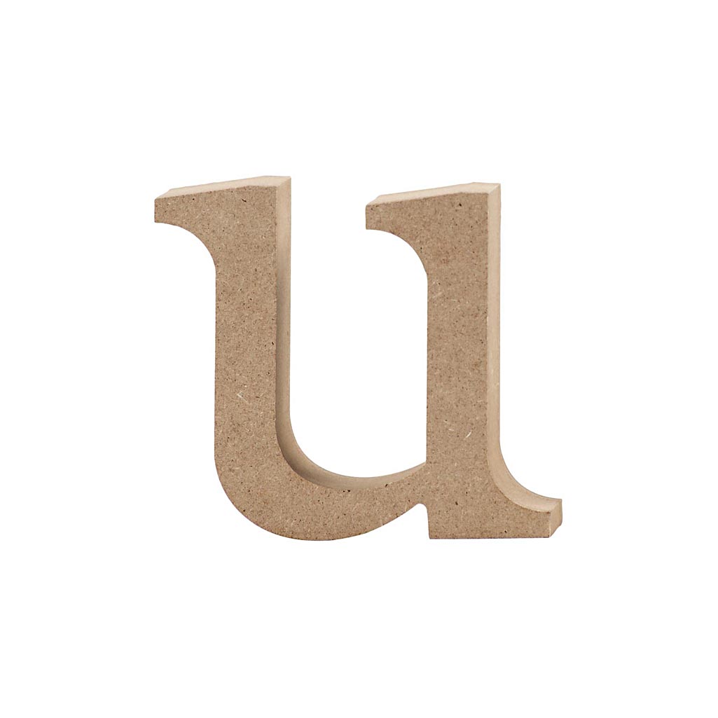 Creative Letter U Mdf 8,5 Cm