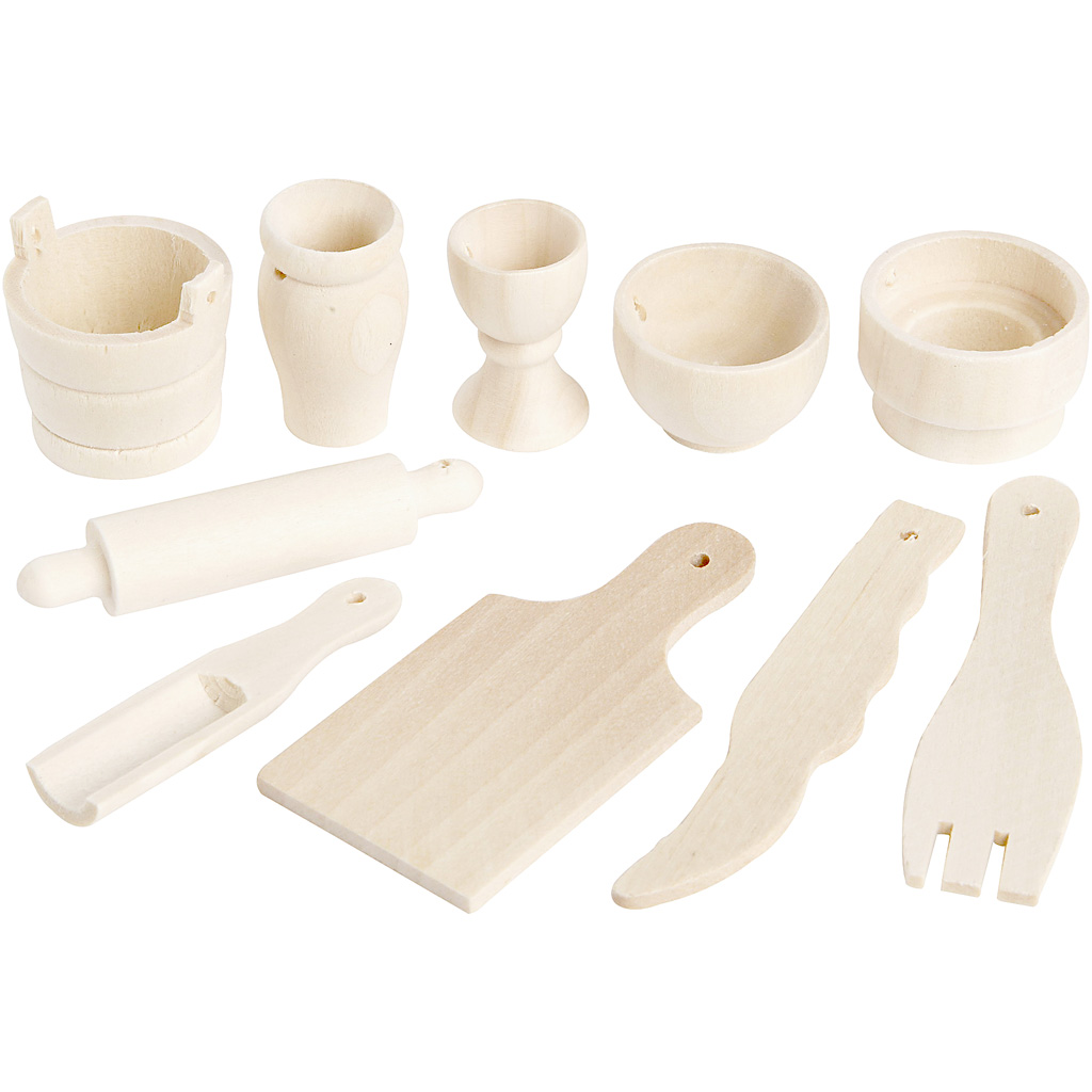 Keukengerei, L: 40-60 mm, 10 stuk/ 1 doos