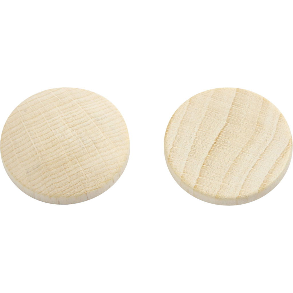 Houten knopen, d: 25 mm, china berry, 150 stuks