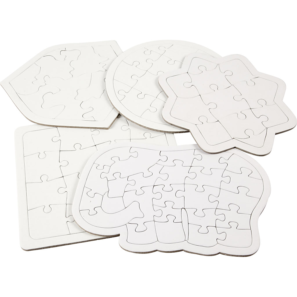 Creotime Puzzel, afm 17-21 cm, 10 assorti