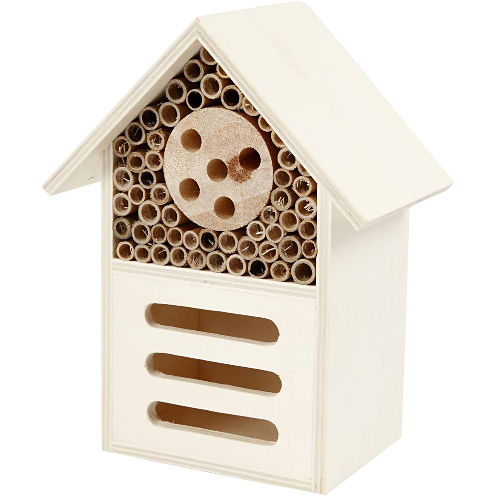 Insecten en vlinder hotel b: 14 cm h: 18 cm 1 stuk triplex