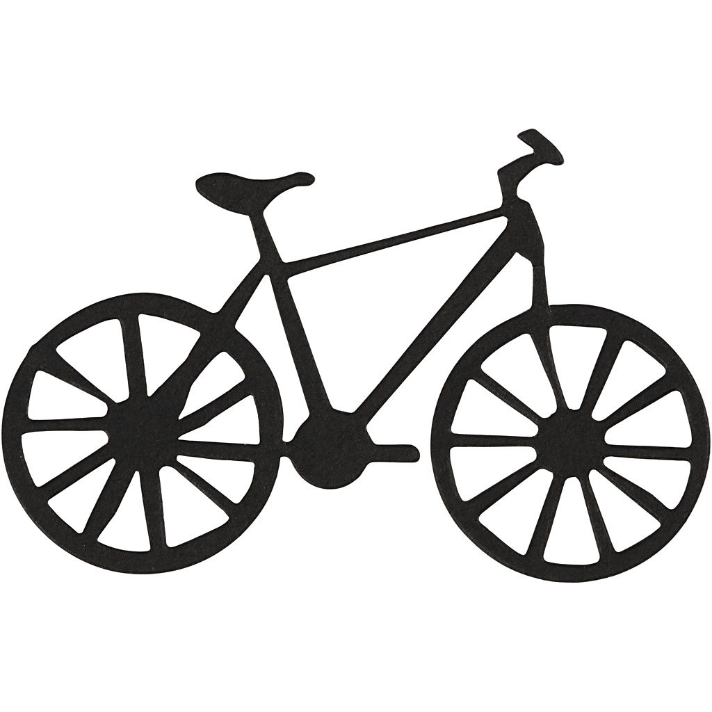Label, fiets, afm 77x48 mm, zwart, 10 stuk/ 1 doos