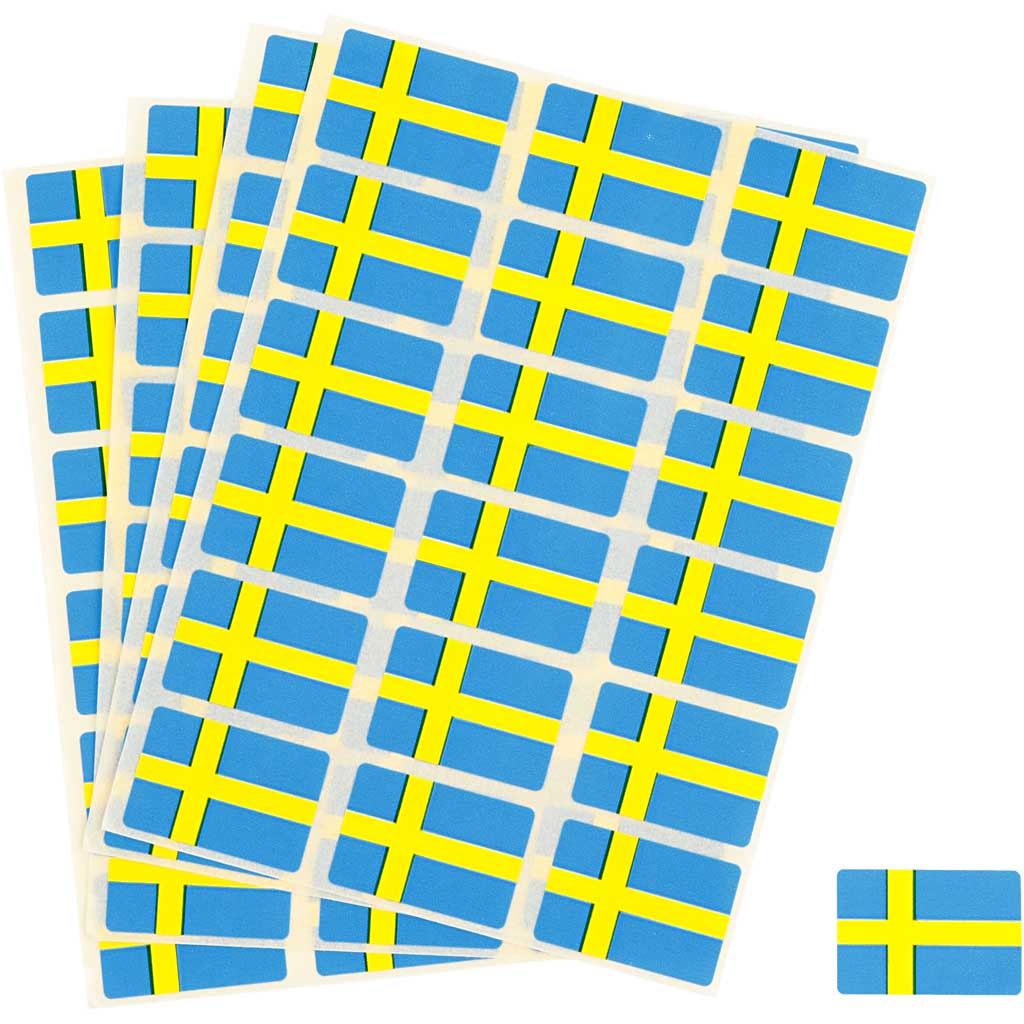 Vlag, afm 15x22 mm, 72 stuk/ 1 doos