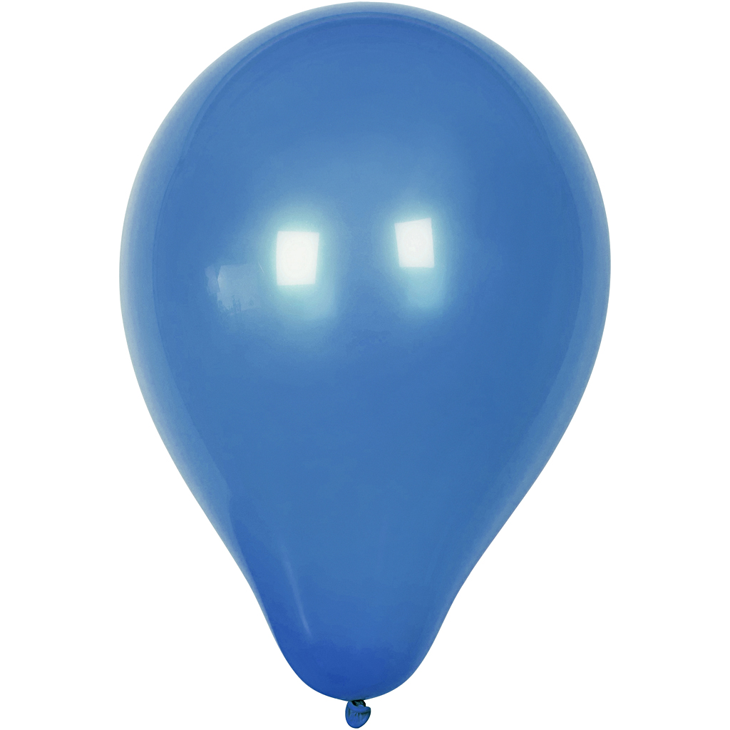 Balloner, runde, diam. 23 cm, mørk blå, 10 stk./ 1 pk.