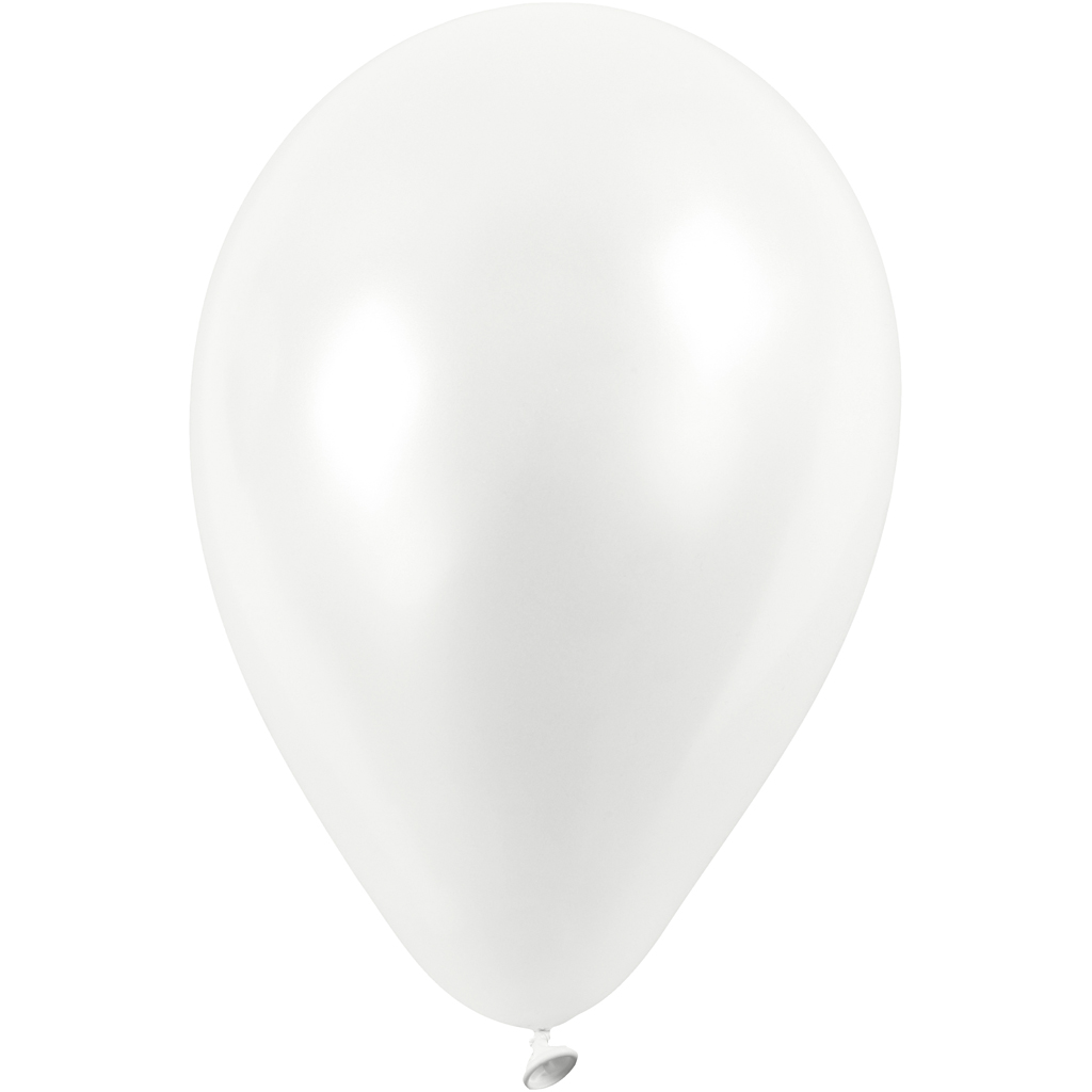 Creotime Ballonnen Voor Helium 10 Stuks Wit