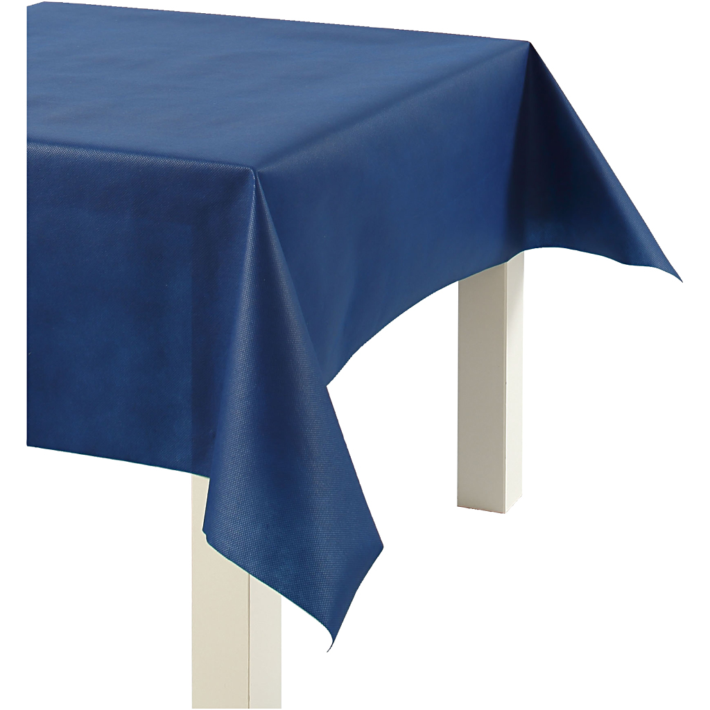 Tafelkleed, b: 125 cm, donkerblauw, 10 m