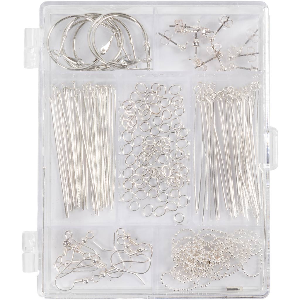 Sieraden startset, zilver, 1 set/ 1 doos