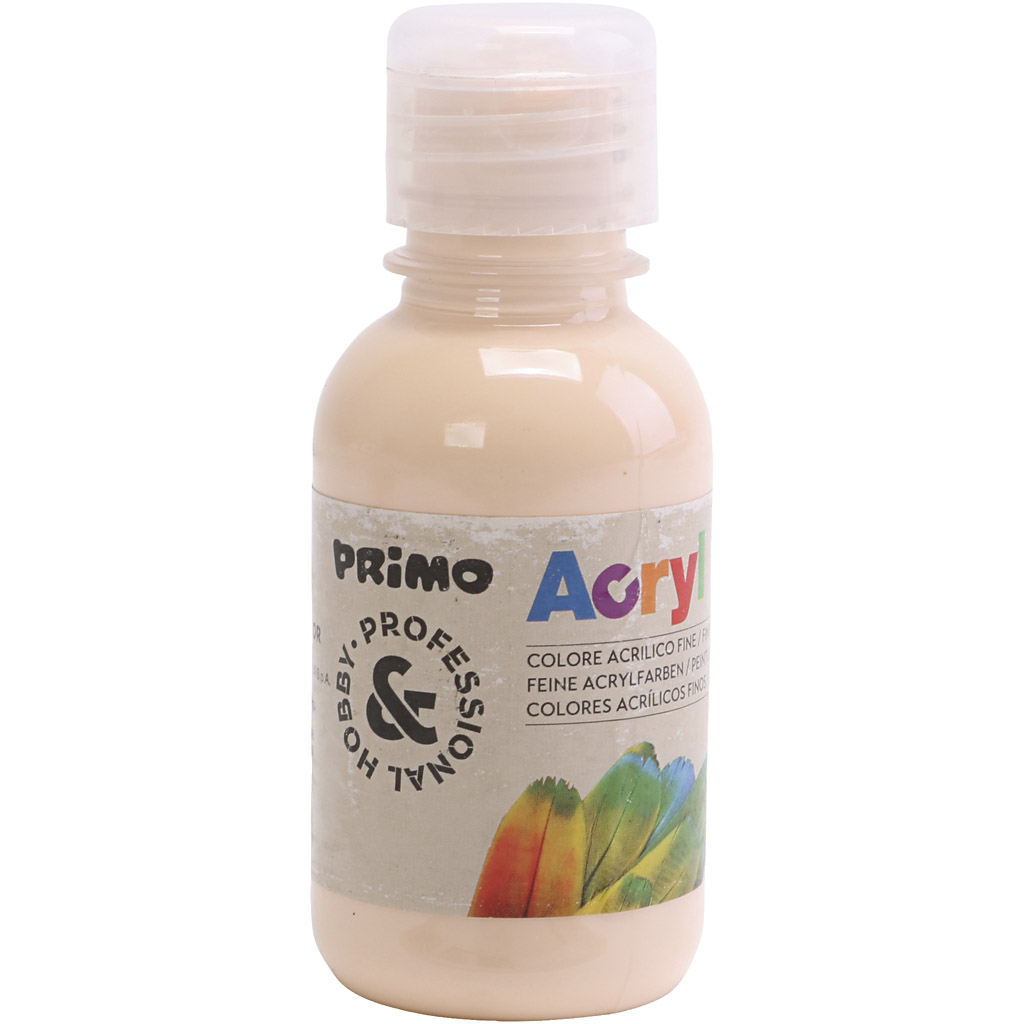 PRIMO luxe acrylverf, zalm, 125 ml/ 1 fles