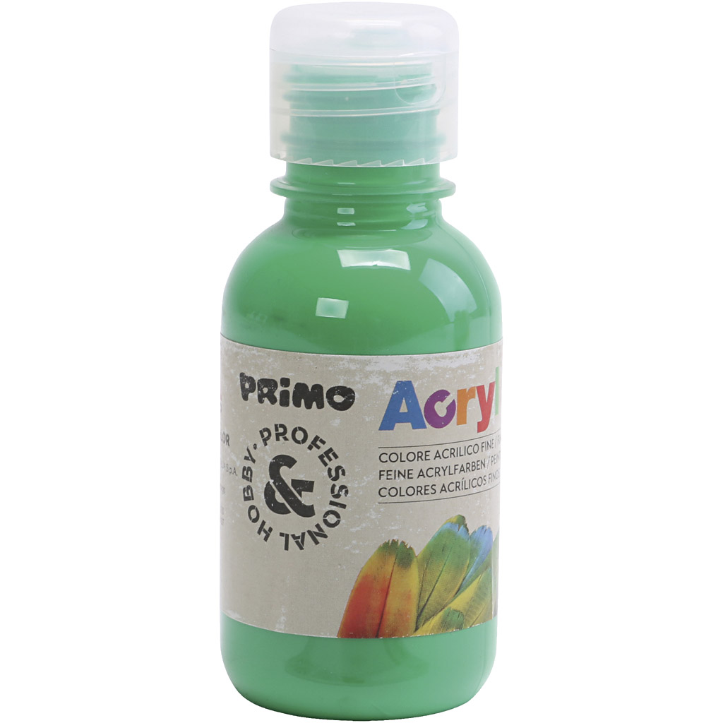 PRIMO luxe acrylverf, groen, 125 ml/ 1 fles