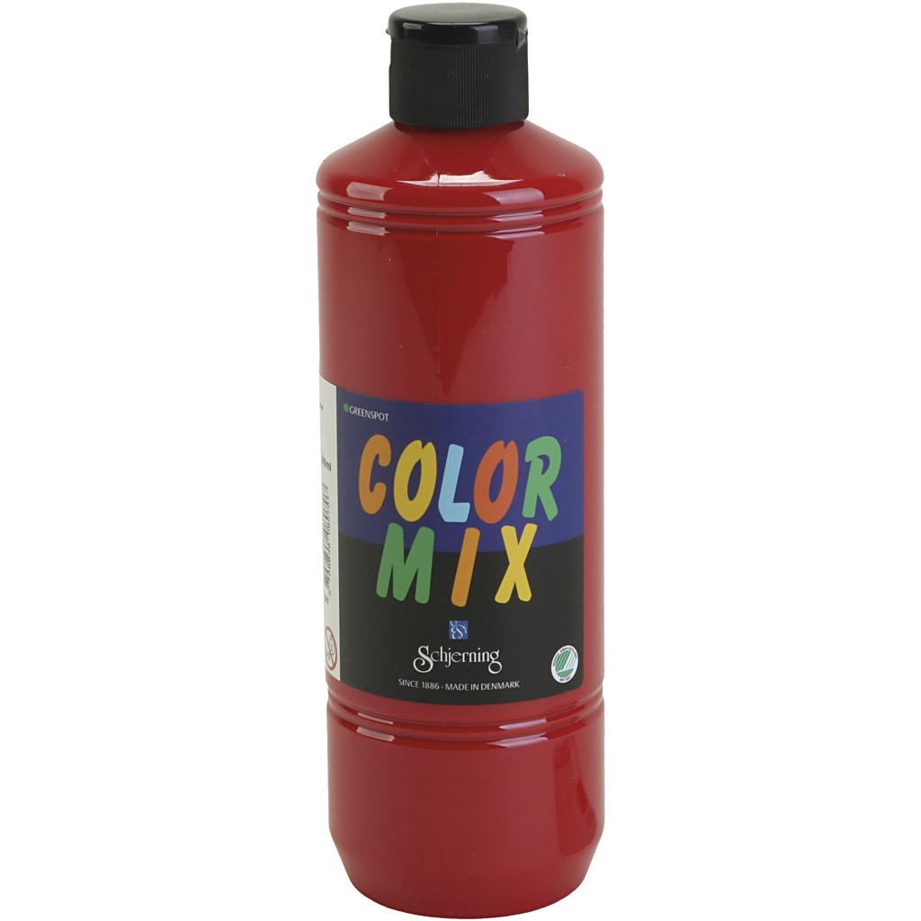 Greenspot Colormix verf, primair rood, 500 ml/ 1 fles