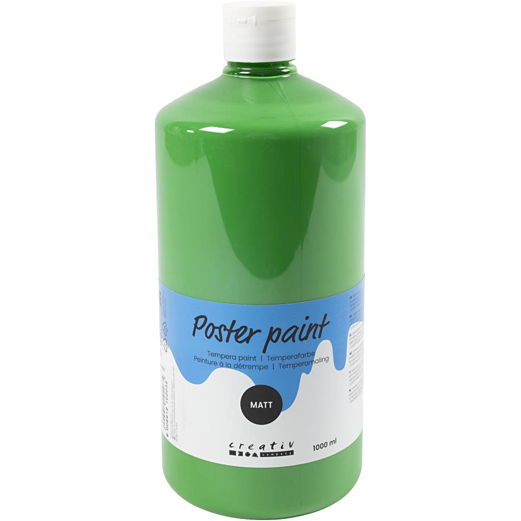 PRIMO schoolverf, matt, groen, 1000 ml/ 1 fles