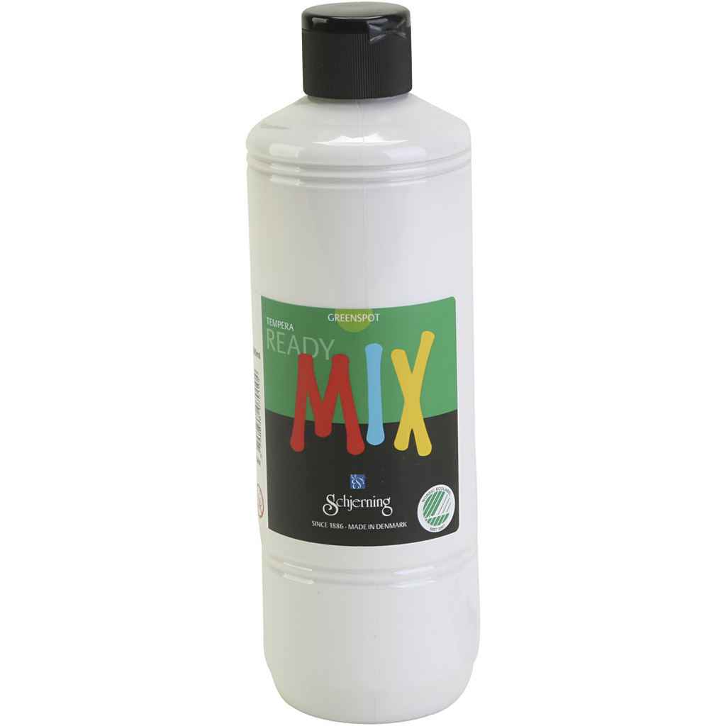 Greenspot plakaatverf, matt, wit, 500 ml/ 1 fles