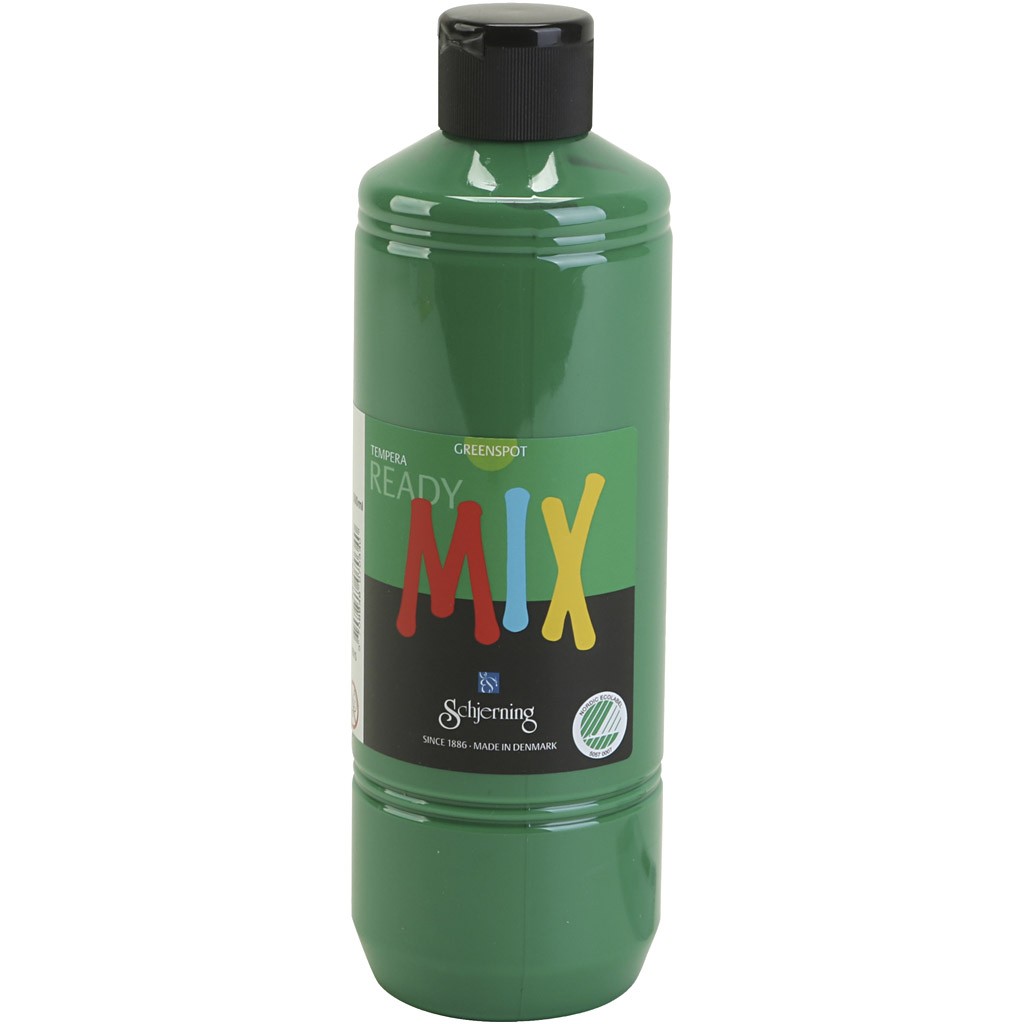 Greenspot plakaatverf, matt, groen, 500 ml/ 1 fles