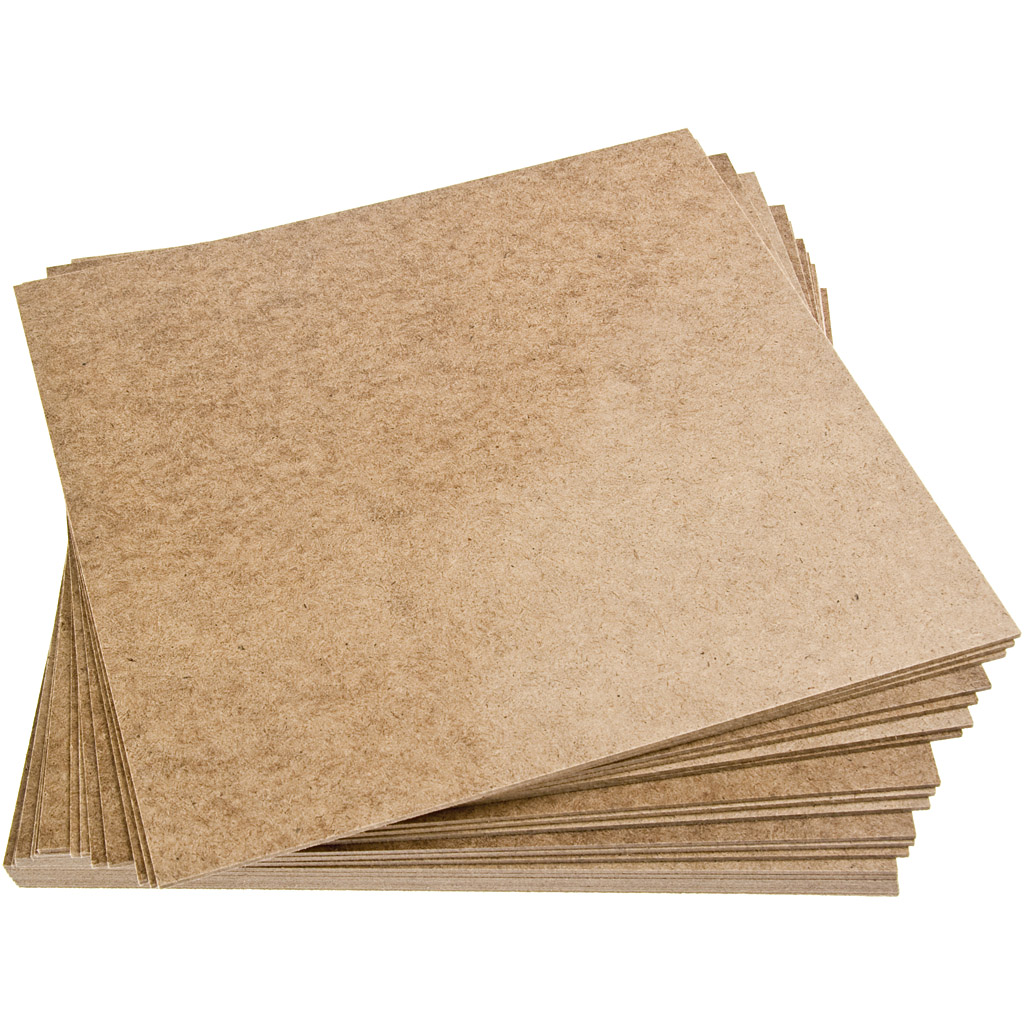 Masonite platen, afm 30x30 cm, dikte 3 mm, 20 stuk/ 1 doos