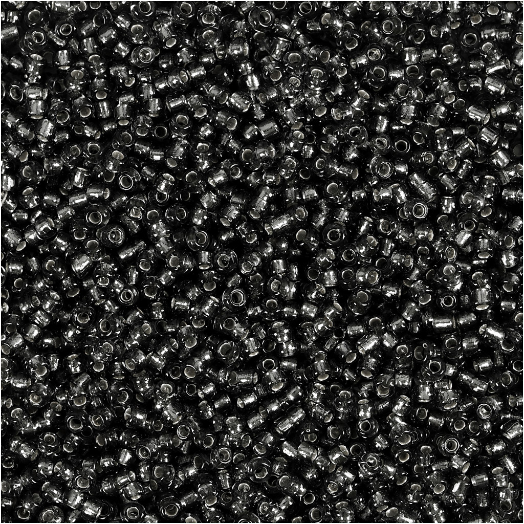 Rocailles, 1,7 mm, 15/0 , 0,5-0,8 mm, Grey Green, 500 gr, 1 Zak