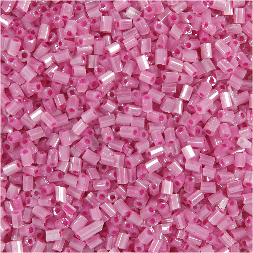 2-cut, 1,7 mm, 15/0 , 0,5 mm, Roze, 500 gr, 1 Zak