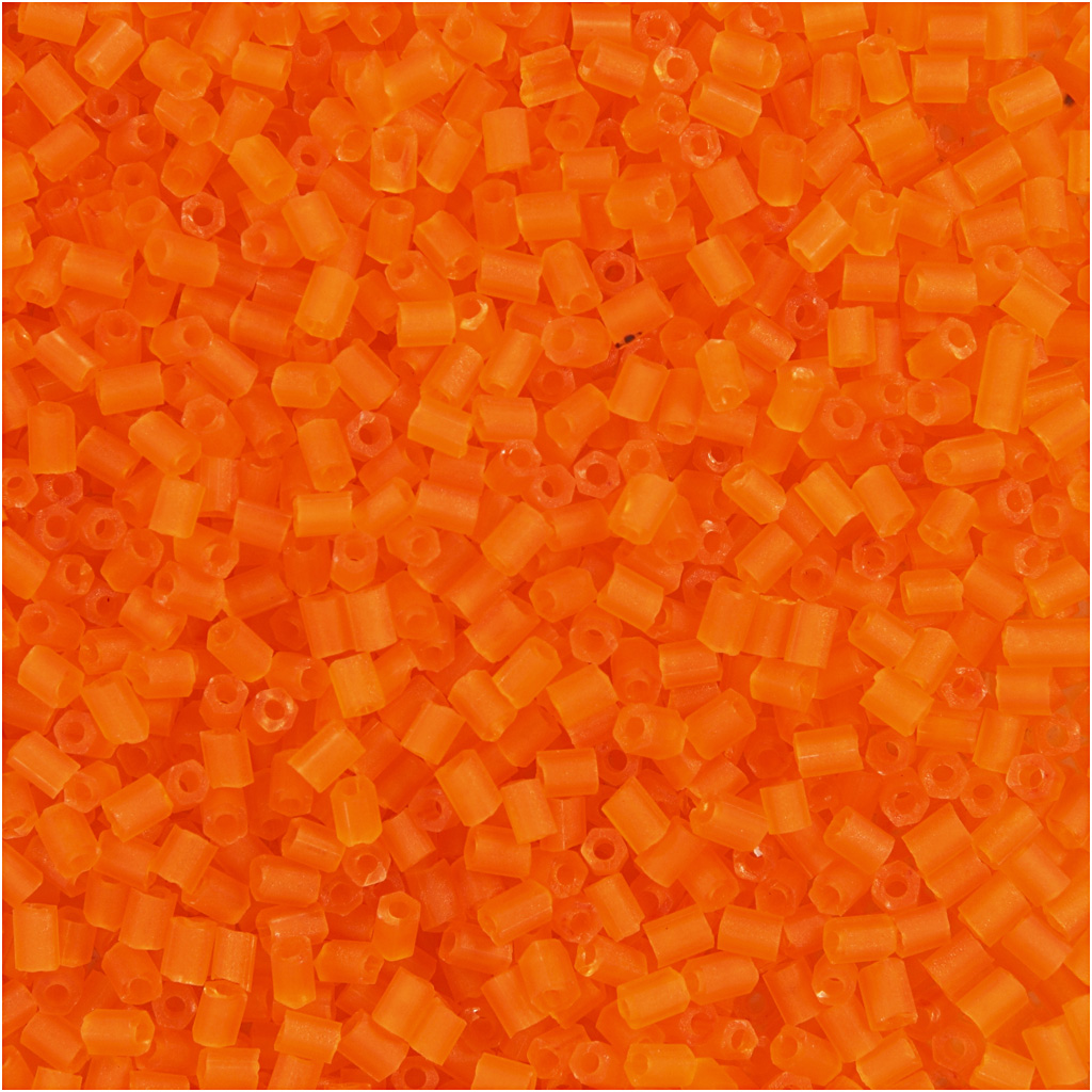 2-cut, 1,7 mm, 15/0 , 0,5 mm, Transparant Oranje, 500 gr, 1 Zak