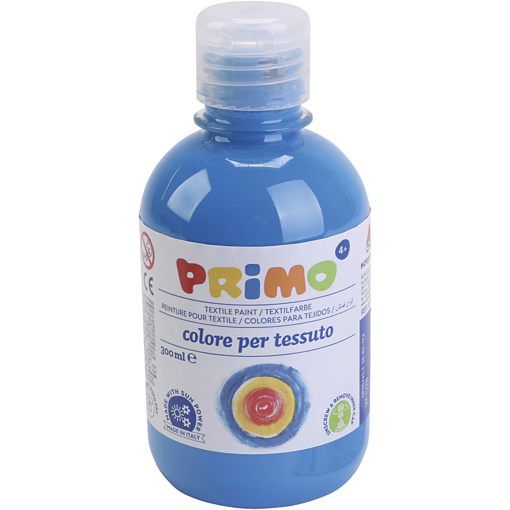 Textielverf, blauw, 300 ml/ 1 fles