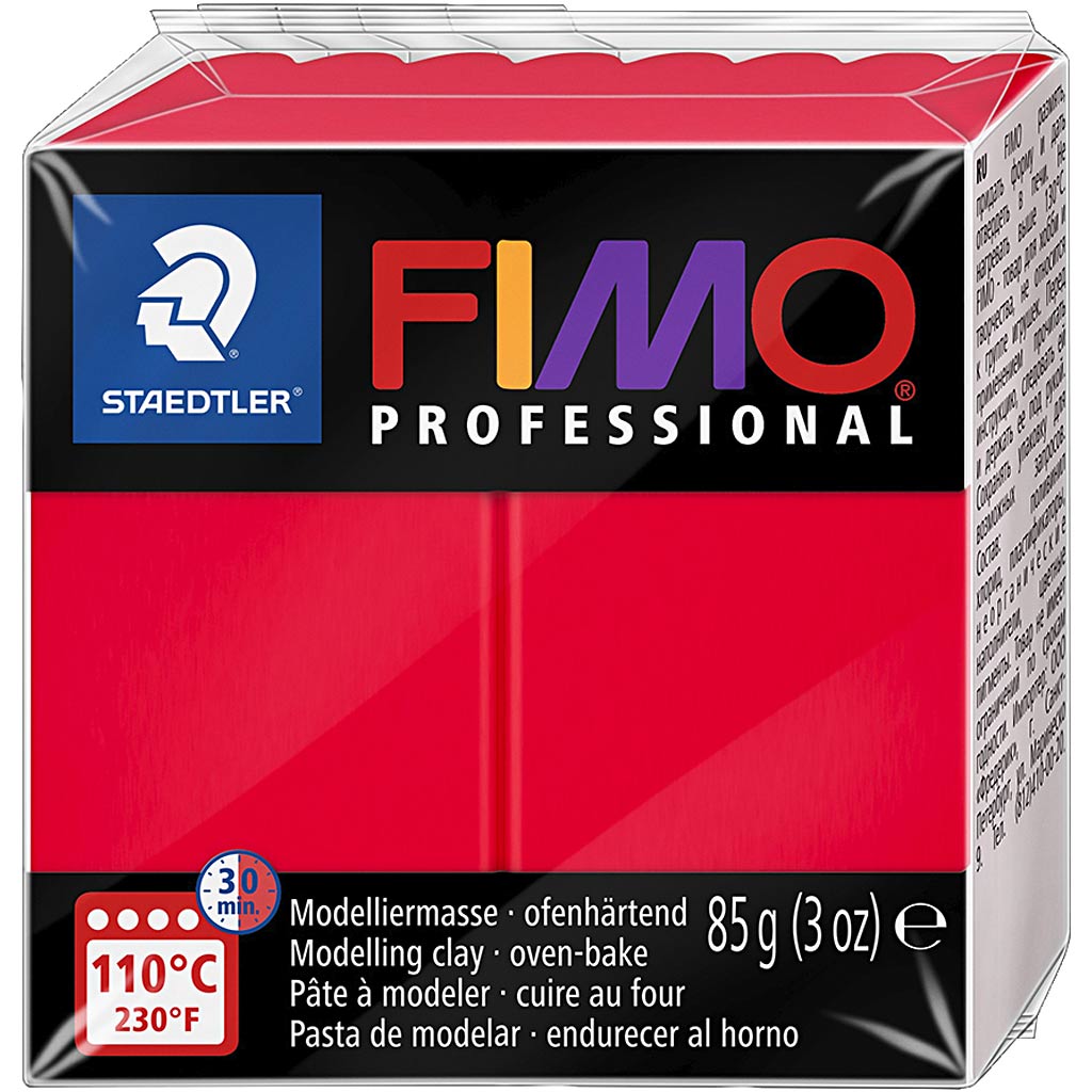 FIMO® Professional, rød, 85 g/ 1 pk.