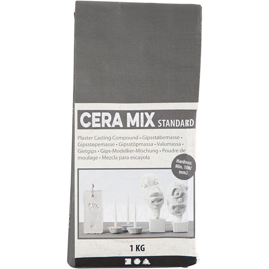 Cera-Mix Standaard gipsgietmix lichtgrijs 1kg