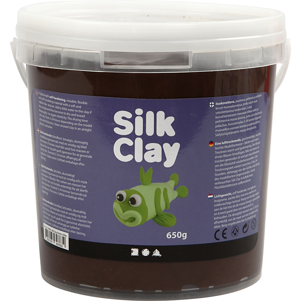 Silk Clay®, 650 gr, bruin
