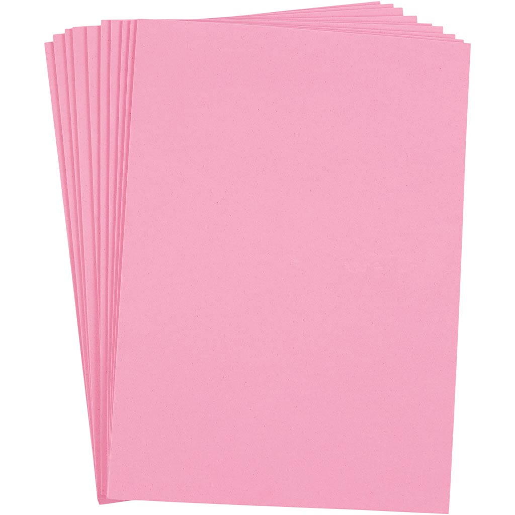 Mosgummi, A4, 210x297 mm, tykkelse 2 mm, rosa, 10 ark/ 1 pk.