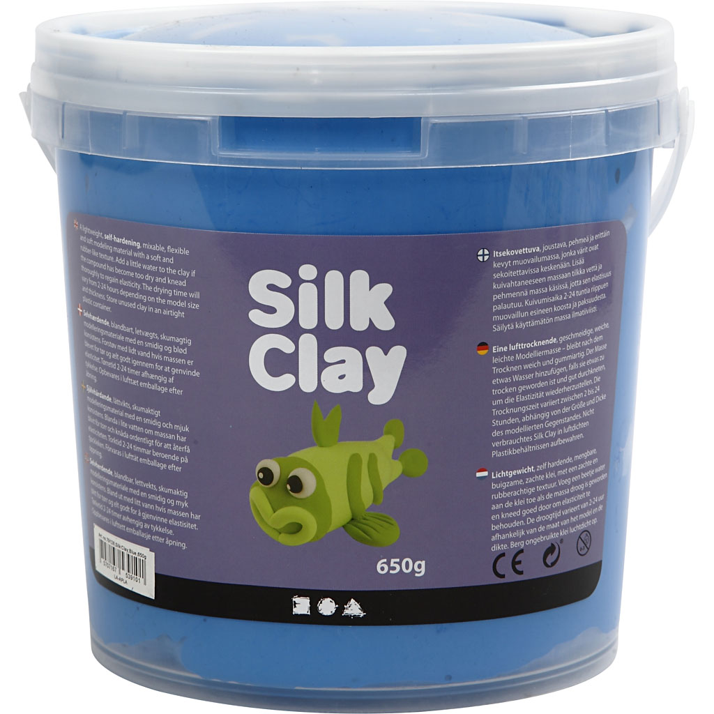 Silk Clay Silk Clay Blauw Boetseermateriaal 650 Gr 1 Stuk