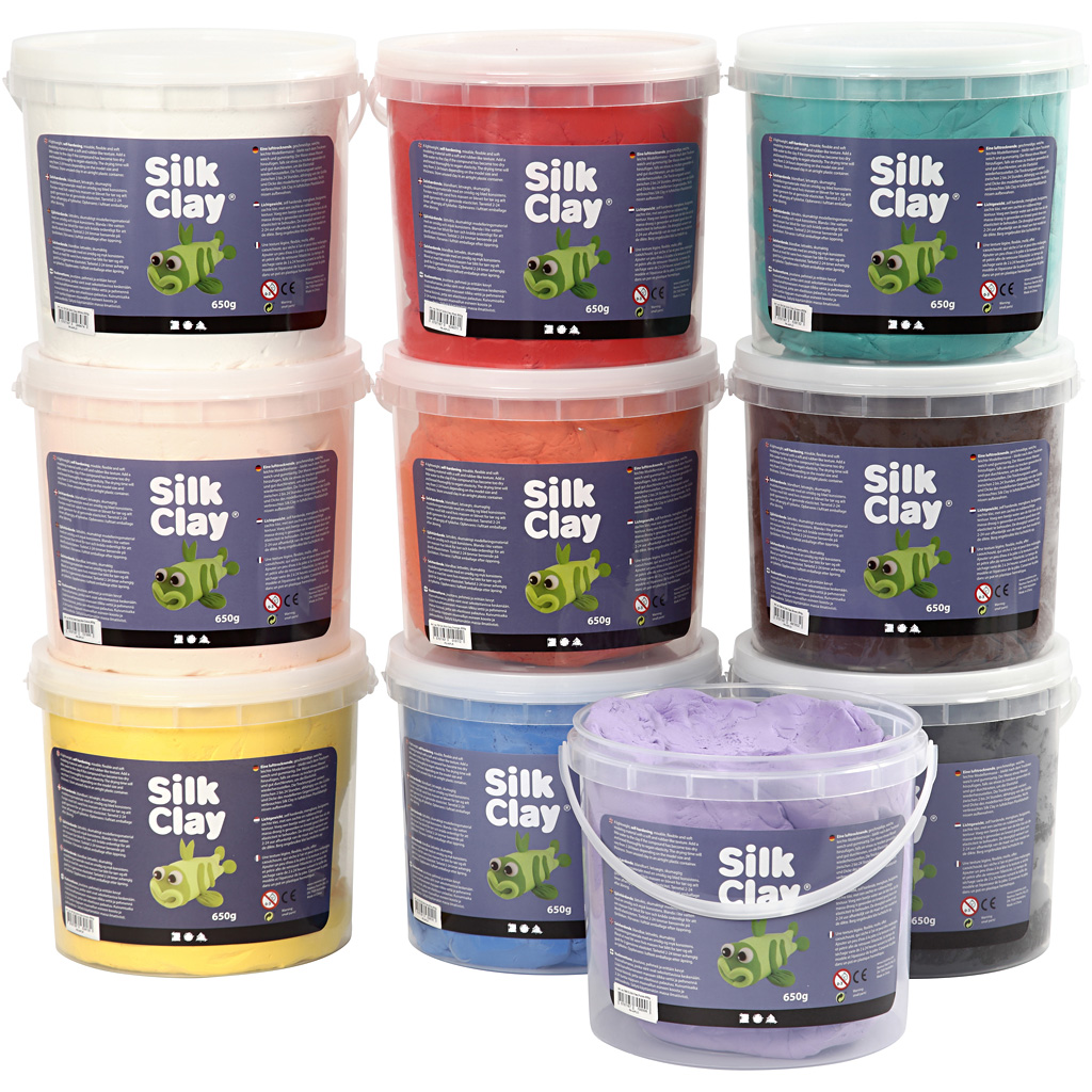 Silk Clay - Kleuren Assorti - 10x650gr