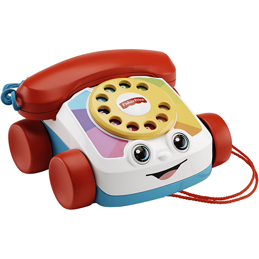 Fisher-Price telefon, str. 10x16,5x15 cm, 1 stk.