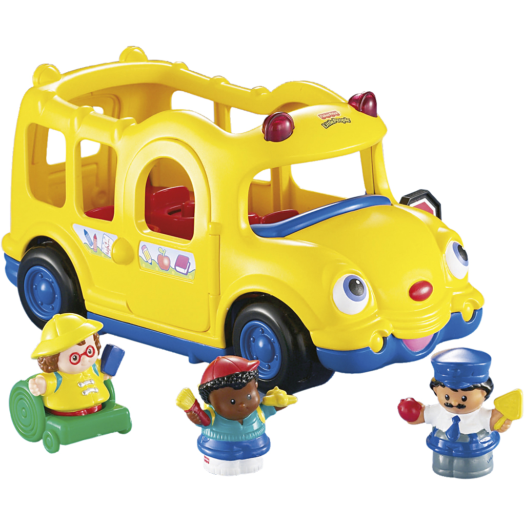 Fisher-Price skolebus med lyd, Skolebus, str. 16,5x15x30 cm, 1 stk.