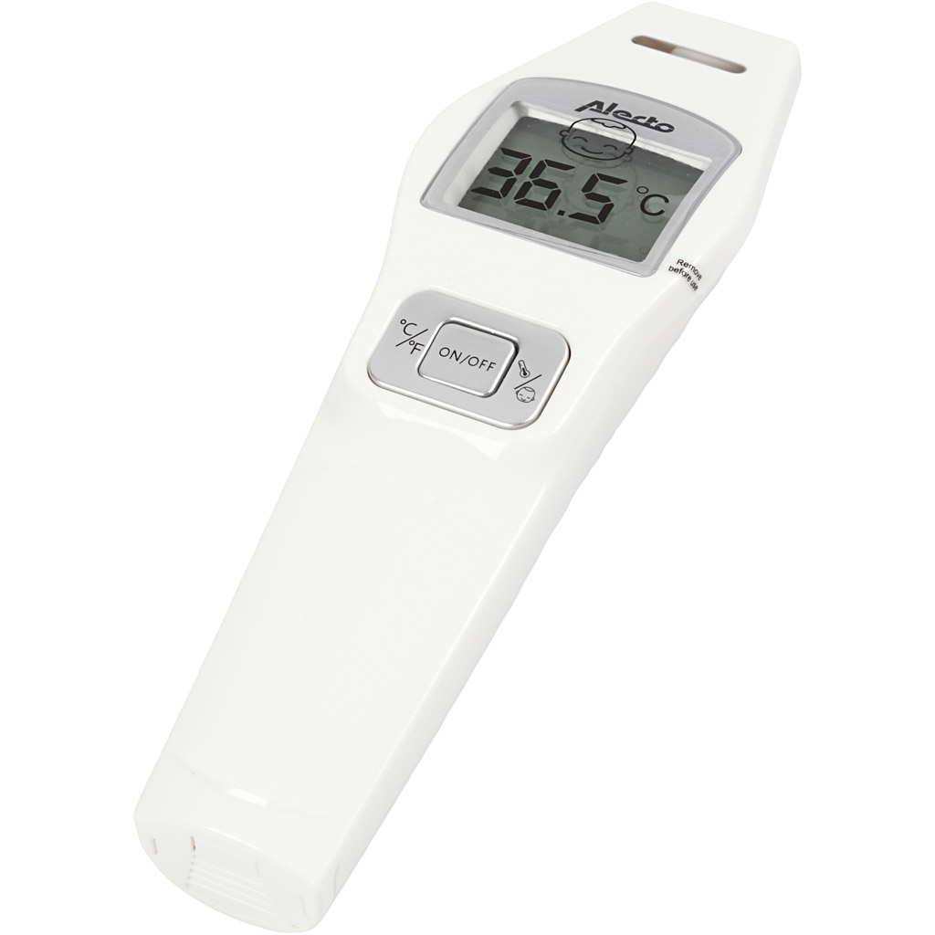 7: Pandetermometer infrarød m. oplyst LCD-skærm, 1 stk.