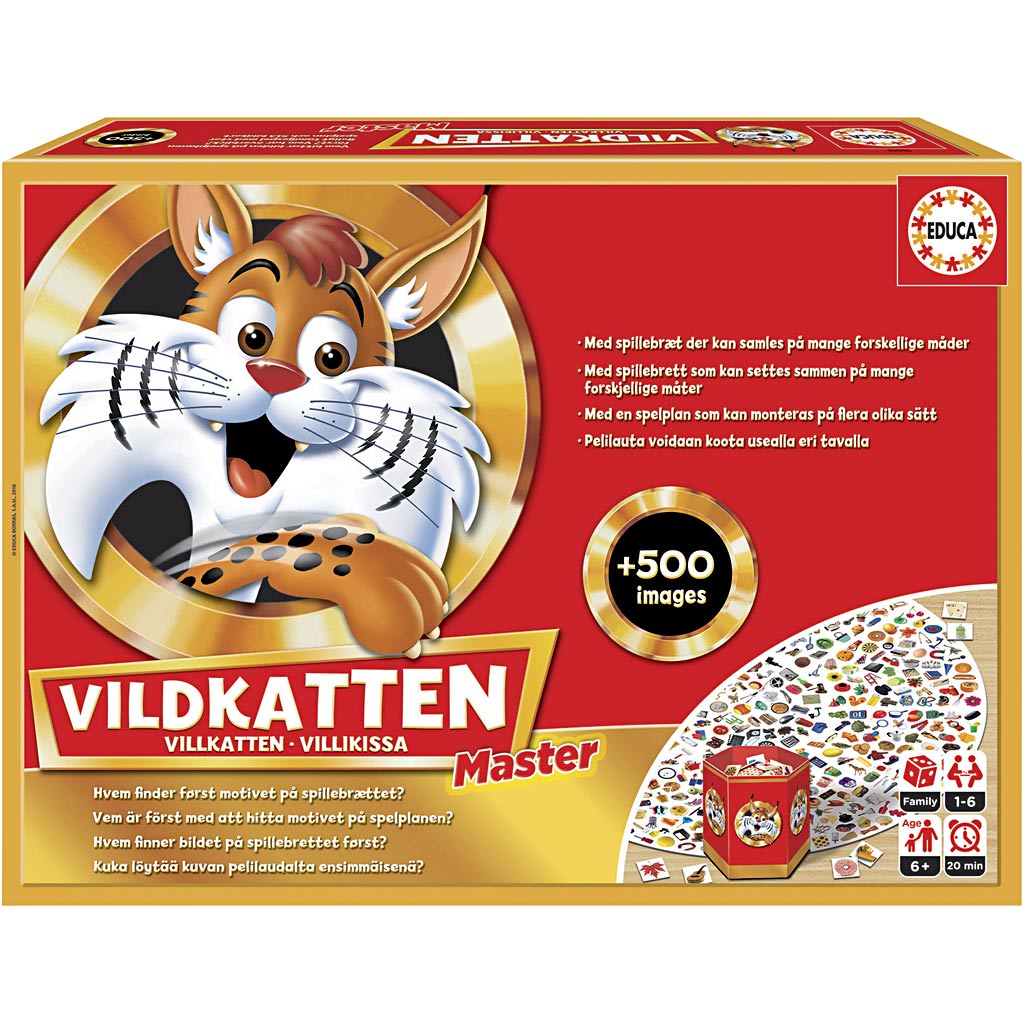 Villkatten master brettspill , 1 pk./ 1.00 pk.