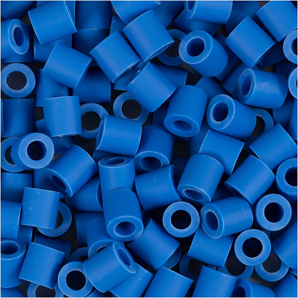 BioBeads, afm 5x5 mm, gatgrootte 2.5 mm, medium, donkerblauw, 1000 stuk/ 1 doos