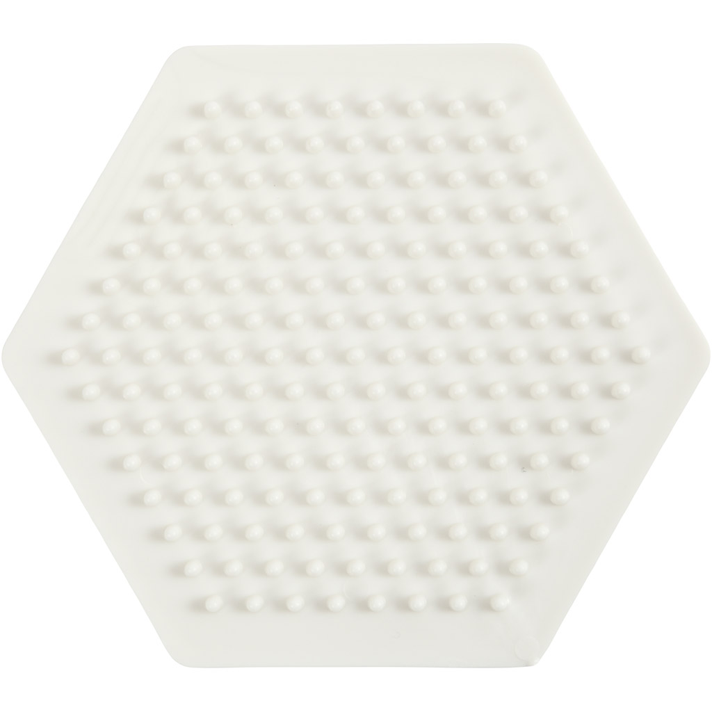 Nabbi Bio Beads onderplaat, zeskant, H: 0.5 cm, afm 8,5x8,5 cm, 1 stuk