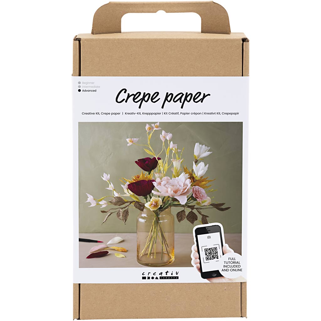 Hobbyset Crêpepapier, Boeket, Crêpe-verhouding: 180%, 105 gr, 1 doos